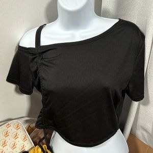 Black top crop top